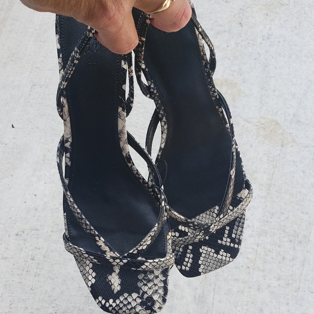 H&M  •  Snakeskin Sandals